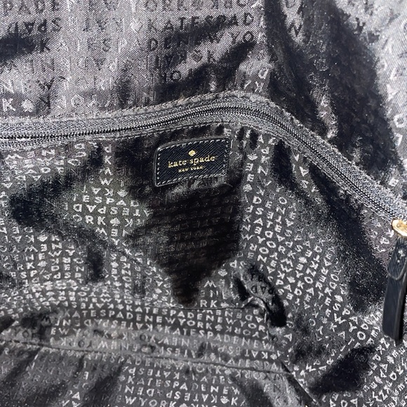 Kate Spade Black Greta Court Glitter Shoulder Tote Bag - Picture 4 of 10